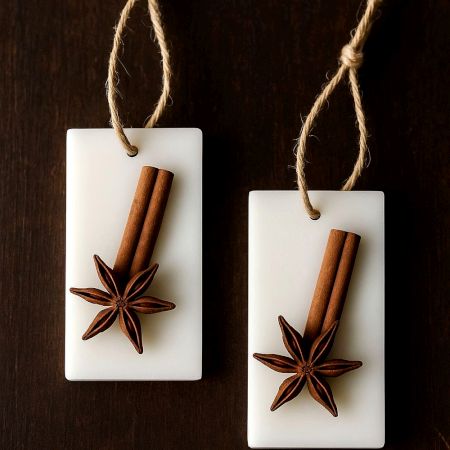 Handcrafted Cinnamon Soy Wax Rectangle Sachet Set of 2